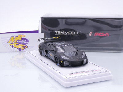Preview: TSM Model 430778 # Chevrolet Corvette Z06 GT3.R Test Road America 2023 " mattschwarz " 1:43