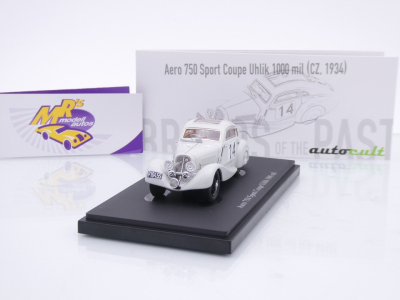 Autocult 02033 # Aero 750 Sport Coupe Uhlik 1000 mil. Baujahr 1934 " hellgrau " 1:43