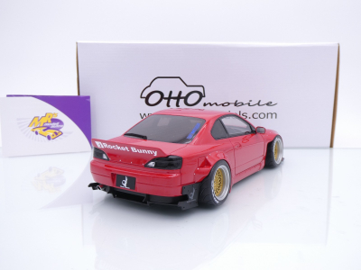 Preview: Ottomobile OT1115 # Rocket Bunny Nissan Silvia S15 Baujahr 2014 " rot  " 1:18