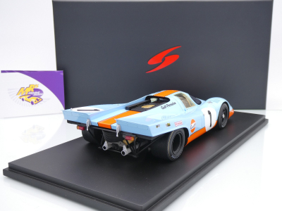 Preview: Spark 18US020 # Porsche 917K #1 2nd 24h Daytona 1970 " GULF / Siffert " 1:18
