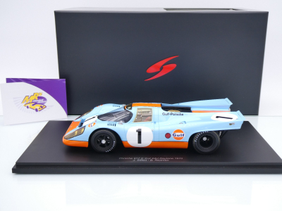 Preview: Spark 18US020 # Porsche 917K #1 2nd 24h Daytona 1970 " GULF / Siffert " 1:18