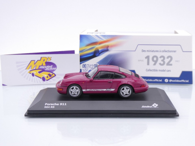 Preview: Solido S4312902 # Porsche 911 (964) Carrera RS Baujahr 1994 " sternrubin " 1:43