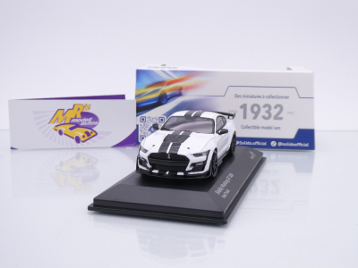 Solido S4311503 # Ford Shelby Mustang GT500 Baujahr 2020 " weiß-schwarz " 1:43