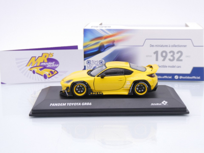 Preview: Solido S4315101 # Pandem Toyota GR86 Baujahr 2022 " gelb / Yellow " 1:43