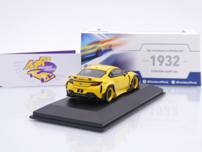Preview: Solido S4315101 # Pandem Toyota GR86 Baujahr 2022 " gelb / Yellow " 1:43