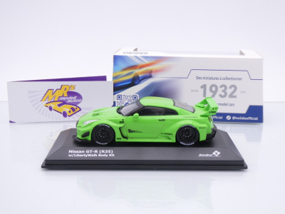 Preview: Solido S4311207 # Nissan Skyline GT-R R35 Bj. 2008 " Liberty Walk - grün " 1:43