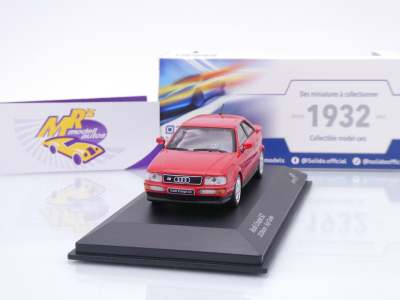 Solido S4312201 # Audi S2 Turbo Coupe Baujahr 1992 " tangorot " 1:43