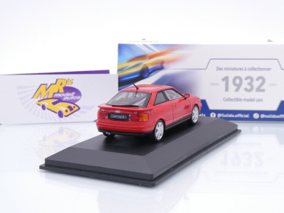 Preview: Solido S4312201 # Audi S2 Turbo Coupe Baujahr 1992 " tangorot " 1:43