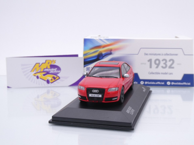 Solido S4313304 # Audi S8 D3 V10 Limousine Baujahr 2002 " tangorot " 1:43