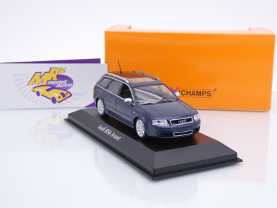 Maxichamps 940011710 # Audi RS6 Avant Baujahr 2002 " dunkelblaumetallic " 1:43