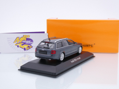 Preview: Maxichamps 940011711 # Audi RS6 Avant Baujahr 2002 " dunkelgraumetallic " 1:43