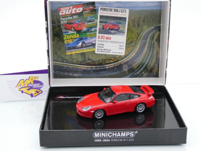 Minichamps 430068011 # Porsche 911 996.1 GT3 1999 Indischrot " Sport Auto Supertest " 1:43