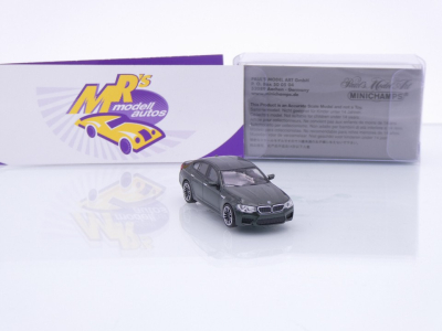 Preview: Minichamps 87028007 # BMW M5 Limousine Baujahr 2018 " dunkelgrünmetallic " 1:87
