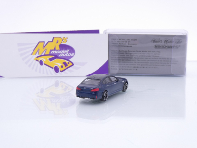 Preview: Minichamps 87028006 # BMW M5 Limousine Baujahr 2018 " dunkelblaumetallic " 1:87