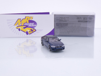 Preview: Minichamps 87028006 # BMW M5 Limousine Baujahr 2018 " dunkelblaumetallic " 1:87
