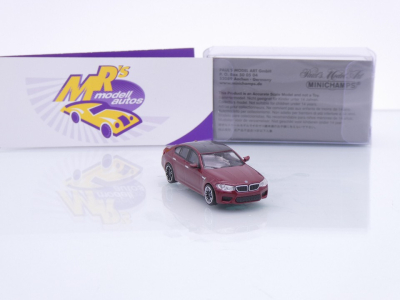 Preview: Minichamps 87028005 # BMW M5 Limousine Baujahr 2018 " dunkelrotmetallic " 1:87