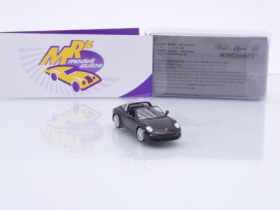 Preview: Minichamps 870068044 # Porsche 911 (991) Targa 4S Baujahr 2014 " schwarz " 1:87
