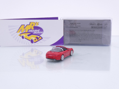 Preview: Minichamps 870068041 # Porsche 911 (991) Targa 4S Baujahr 2014 " Indischrot " 1:87