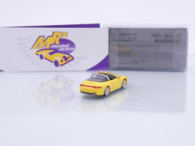 Preview: Minichamps 870068040 # Porsche 911 (991) Targa 4S Baujahr 2014 " gelb " 1:87
