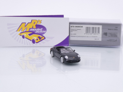Preview: Minichamps 870068034 # Porsche 911 991 Carrera S Cabrio Baujahr 2013 " dunkelblaumetallic " 1:87