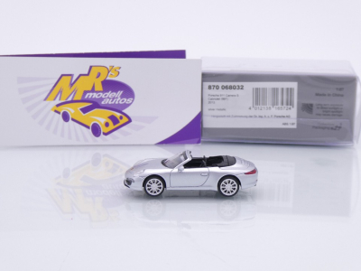 Preview: Minichamps 870068032 # Porsche 911 991 Carrera S Cabrio Baujahr 2013 " silbermetallic " 1:87