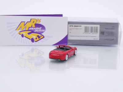 Preview: Minichamps 870068030 # Porsche 911 991 Carrera S Cabriolet Baujahr 2013 " Indischrot " 1:87