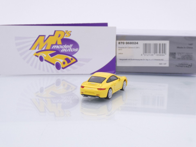 Preview: Minichamps 870068024 # Porsche 911 (991) Carrera S Baujahr 2013 " gelb " 1:87