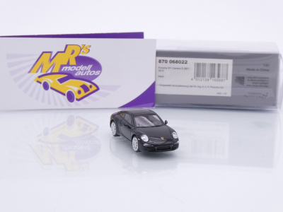Preview: Minichamps 870068022 # Porsche 911 (991) Carrera S Baujahr 2013 " schwarz " 1:87