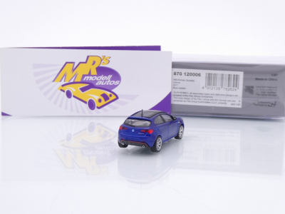 Preview: Minichamps 870120006 # Alfa Romeo Giulietta Veloce Baujahr 2017 " blaumetallic " 1:87