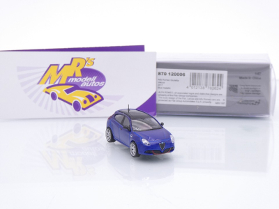 Preview: Minichamps 870120006 # Alfa Romeo Giulietta Veloce Baujahr 2017 " blaumetallic " 1:87
