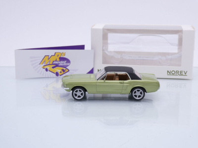 Preview: Norev 270585 # Ford Mustang Baujahr 1969 " hellgrünmetallic-schwarz " 1:43