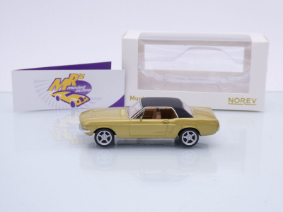 Preview: Norev 270569 # Ford Mustang Baujahr 1969 " goldmetallic-schwarz " 1:43