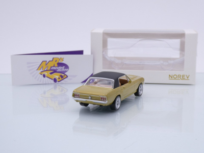 Preview: Norev 270569 # Ford Mustang Baujahr 1969 " goldmetallic-schwarz " 1:43
