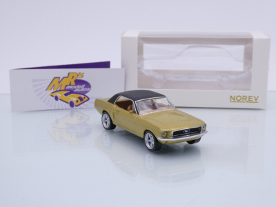 Preview: Norev 270569 # Ford Mustang Baujahr 1969 " goldmetallic-schwarz " 1:43