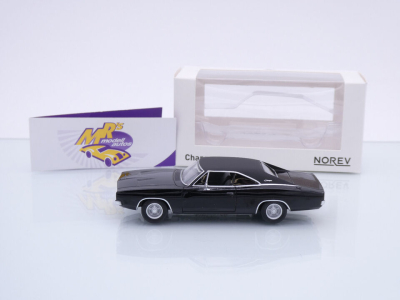 Preview: Norev 950004 # Dodge Charger Baujahr 1968 " schwarz " 1:43