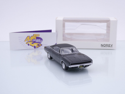 Preview: Norev 950004 # Dodge Charger Baujahr 1968 " schwarz " 1:43