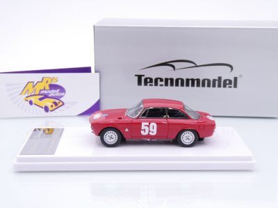 Preview: Tecnomodel TM43-27E # Alfa Romeo Giulia 1600 Tour de Corse 1965 " Bianchi " 1:43