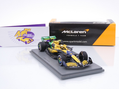 Preview: Spark S9538 # McLaren MCL38 F1 #4 4th Monaco GP 2024 " Lando Norris " 1:43