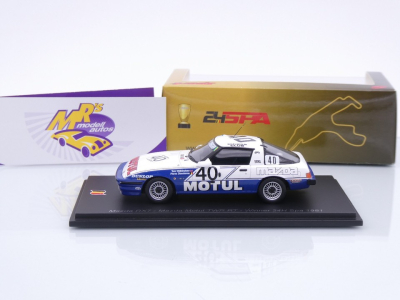 Preview: Spark 43SPA1981 # Mazda RX7 #40 Winner 24h Spa 1981 " Mazda Motul TWR RT " 1:43