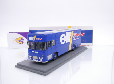 Spark S2674 # Leyland Renntransporter Baujahr 1976 " ELF Tyrrell F1 Racing " 1:43