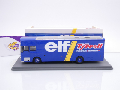 Preview: Spark S2674 # Leyland Renntransporter Baujahr 1976 " ELF Tyrrell F1 Racing " 1:43