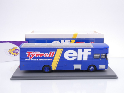 Preview: Spark S2674 # Leyland Renntransporter Baujahr 1976 " ELF Tyrrell F1 Racing " 1:43