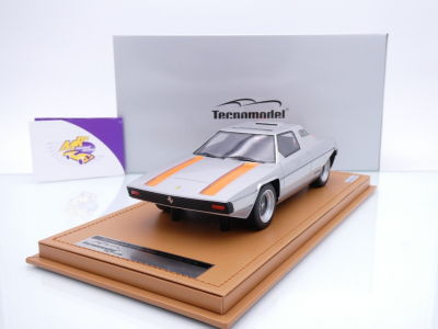 Tecnomodel TM18-180F # Ferrari 308 GT Rainbow by Bertone Baujahr 1976 " silbermetallic " 1:18