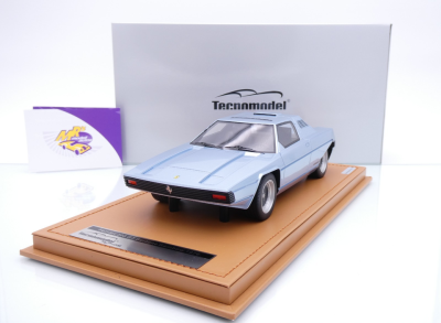 Tecnomodel TM18-180B # Ferrari 308 GT Rainbow by Bertone Baujahr 1976 " hellblau-metallic " 1:18