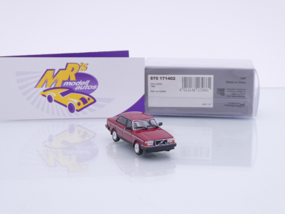 Preview: Minichamps 870171402 # Volvo 240 GL Limousine Baujahr 1986 " dunkelrot " 1:87
