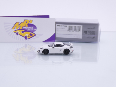 Preview: Minichamps 870067604 # Porsche Cayman GT4 Baujahr 2019 " weiß " 1:87