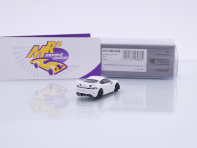 Preview: Minichamps 870067604 # Porsche Cayman GT4 Baujahr 2019 " weiß " 1:87
