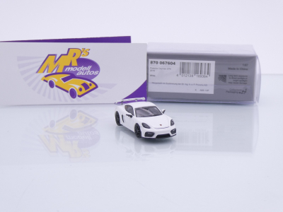 Preview: Minichamps 870067604 # Porsche Cayman GT4 Baujahr 2019 " weiß " 1:87