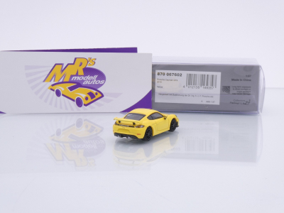 Preview: Minichamps 870067602 # Porsche Cayman GT4 Baujahr 2019 " gelb " 1:87