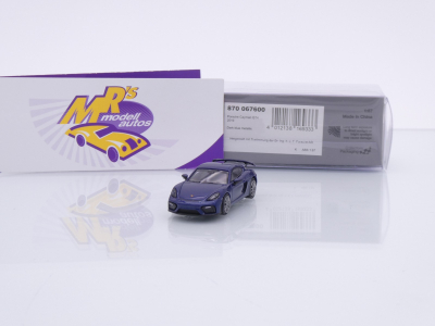 Minichamps 870067600 # Porsche Cayman GT4 Baujahr 2019 " dunkelblau " 1:87